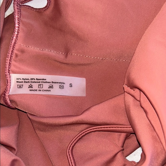 Chic Brown One Piece Swimsuit with Textured Fabric - Picture 7 of 7